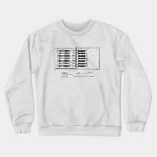 Calculator Vintage Patent Hand Drawing Crewneck Sweatshirt